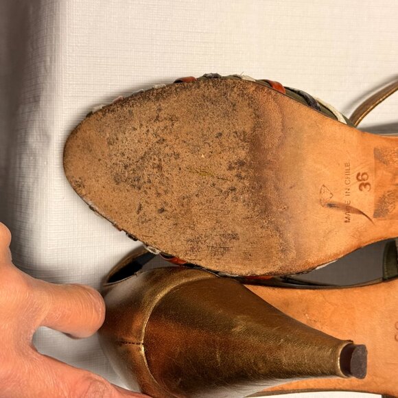 Barbara Briones T-Strap Multicolor Size 36 - Picture 9 of 9